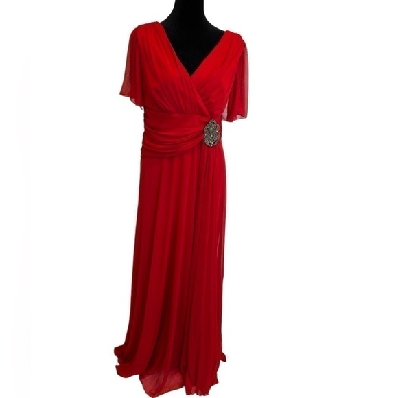 Fashion NY A line Red Dress - Picture 1 of 8